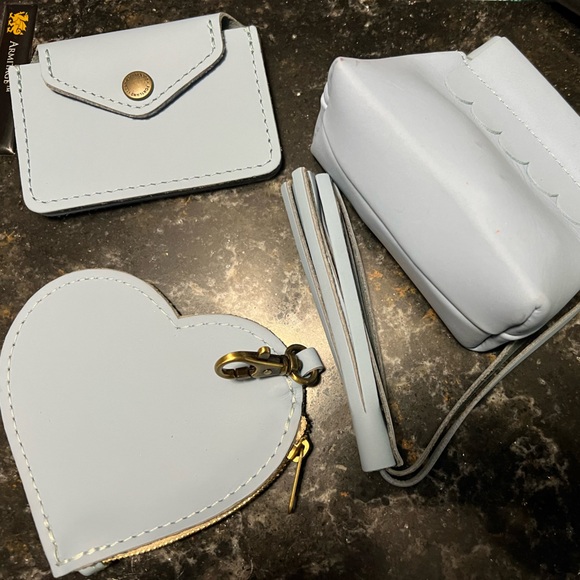 Portland Leather Handbags - Portland Leather Goods Glacial lot Penny Pouch, Heart Pouch, Tassel & Lovebug